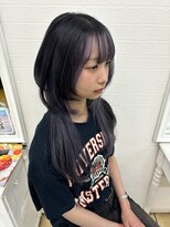 シャルティア(SHALLTIA) インナーカラー/ラベンダーカラー/ロングウルフ/レイヤーカット