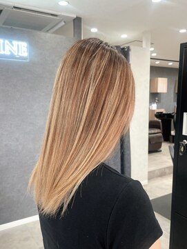 ザセカンドバイジャスミン(THE 2ND by JASMINE) デザインカラーミルクティーバレイヤージュ