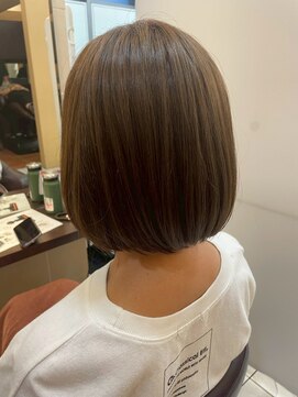 髪質改善/顔周りレイヤーカット/グレージュ[千葉/千葉駅]