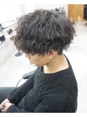 メンズパーマ/ツイストマッシュ/ツイストスパイラルパーマ