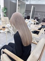 モリオフロムロンドン 大宮店(morio from London)&nbsp;【坪井】ケアブリーチ ×ミルクティーグレージュ