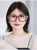 ミディアムレイヤー　レイヤーボブ　前髪　イメチェン　髪質改善