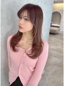 アール ヘアー デザイン(r hair design) ゆるふわロングベージュカラーブリーチしない透明感カラー