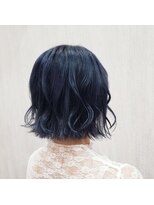 アルーシェ 心斎橋(Alushe)&nbsp;フレンチボブ×ネイビーカラー【心斎橋　心斎橋駅　学割U24】