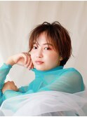 柔らかく動くパーマが可愛い　ニュアンシーショート