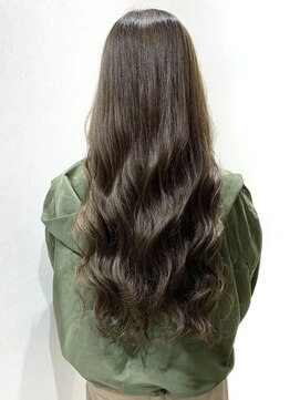 アッシュ 祐天寺店(Ash) スーパーロングでもデジタルパーマでウェーブヘア