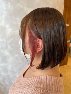 ヘアーズエナジー 彩都店(HAIRS energy) インナーピンクカラー