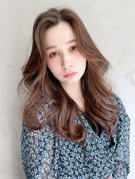 アイティーバイアルバム 八王子店(IT by ALBUM) 韓国ラフウェーブ_アースカラーくびれヘアツートンカラー_28946