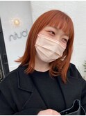 外ハネBob × orange
