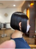 [大人女性サロン/広尾]前下がり小顔ショートボブ