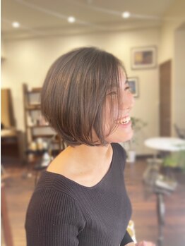 プライベート ヘアサロン カオ(private hair salon kao)の写真/ <一宮市>顔周りの似合わせとお手入れしやすいスタイル美しい髪を毎日楽しめます。