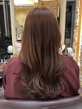 アルターリアン(aL ter LieN) 【レッドブラウン】エアリーロング/美髪/ピンクブラウン 林遥南