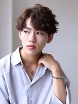 メンズカット バイ ソイクフ(メンズカット by SOY-KUFU)&nbsp;MEN'SHAIRアッシュブラックカルマパーマ