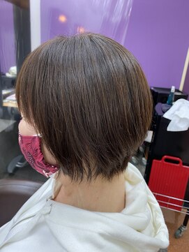 ドラマチックヘア 南越谷店(DRAMATICHAIR) #ミニマムショート#ナチュラルカラー#白髪染め