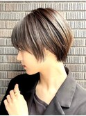 30代40代大人女性/前髪ありショートボブ/ショートヘア/髪質改善
