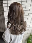 オリーブベージュ/セミロング