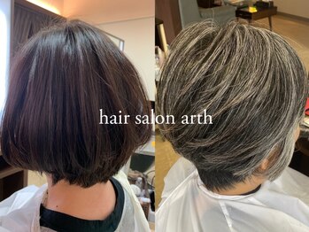 ヘアーサロン アース(hair salon arth)の写真/骨格を正確に判断し、海外や県外で培ったカット理論で施術◎スキ鋏を使わなくてもまとまるスタイルへ。