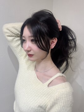 クレム 博多駅店(ChLem) 顔まわりレイヤー 艶カラー 暗髪 韓国風 髪質改善 福岡美容室