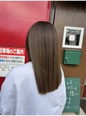 透明感のある白髪染めカラー
