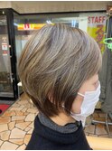 立体感×美シルエット◎ハイライトショート