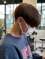 エルマーク 茨木(L-MARK)&nbsp;マッシュナチュラルカラーマッシュメンズヘアカラーツーブロック