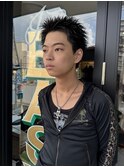 MEN'SHAIRウルフカルマパーマメンズショートイージーパーマ