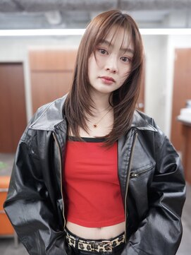 ニコ トウキョウ 渋谷(nico TOKYO) グレージュ韓国ミディアムボブレイヤーウルフボブレイヤーカット