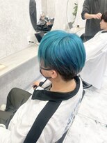 カミイロ(kamiiro)&nbsp;シアンブルー/デザインカラー/ケアブリーチ/髪質改善/仙台美容室