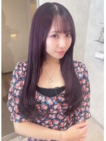 ジーナ  札幌大通(Zina)&nbsp;美髪＊ラベンダーアッシュ＊小顔サイドレイヤー＊Zina札幌大通