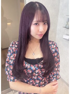 ジーナ  札幌大通(Zina) 美髪＊ラベンダーアッシュ＊小顔サイドレイヤー＊Zina札幌大通