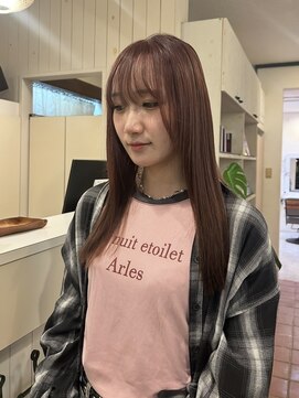 ハノン(Hanon) ブリーチ1回で作るくすみピンクカラー