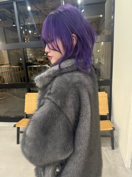 ラ キング(LA KING) 着物ヘア/大人ガーリー/ダークアッシュ/似合わせカット/栄