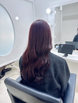 ジーナ  札幌大通(Zina) ワインレッド/フェミニンロング♪