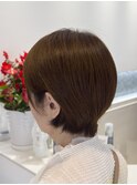 傷まない白髪染め　ノンジアミン　ショートカット