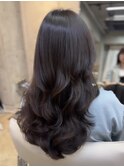 ☆デジタルパーマコテ巻き風パーマレイヤーカット韓国ヘア小顔