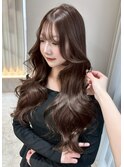 【遠田彩那】透明感カラー/グレージュ/韓国ヘア/ブリーチなし