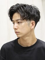 銀座マツナガ 浅草店 爽やかアップバングショート×ブリーチなしカラーで好印象