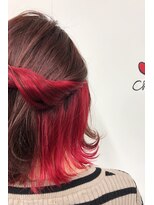 ノラ シンディ(NORA CYNDY)&nbsp;レッドインナーカラー(ピンク＆ヴァイオレットベース)☆