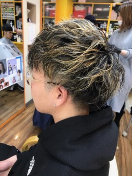 ヘアークリエーション アンベリール(hair creation embellir) ブリーチオンでこなれパーマ