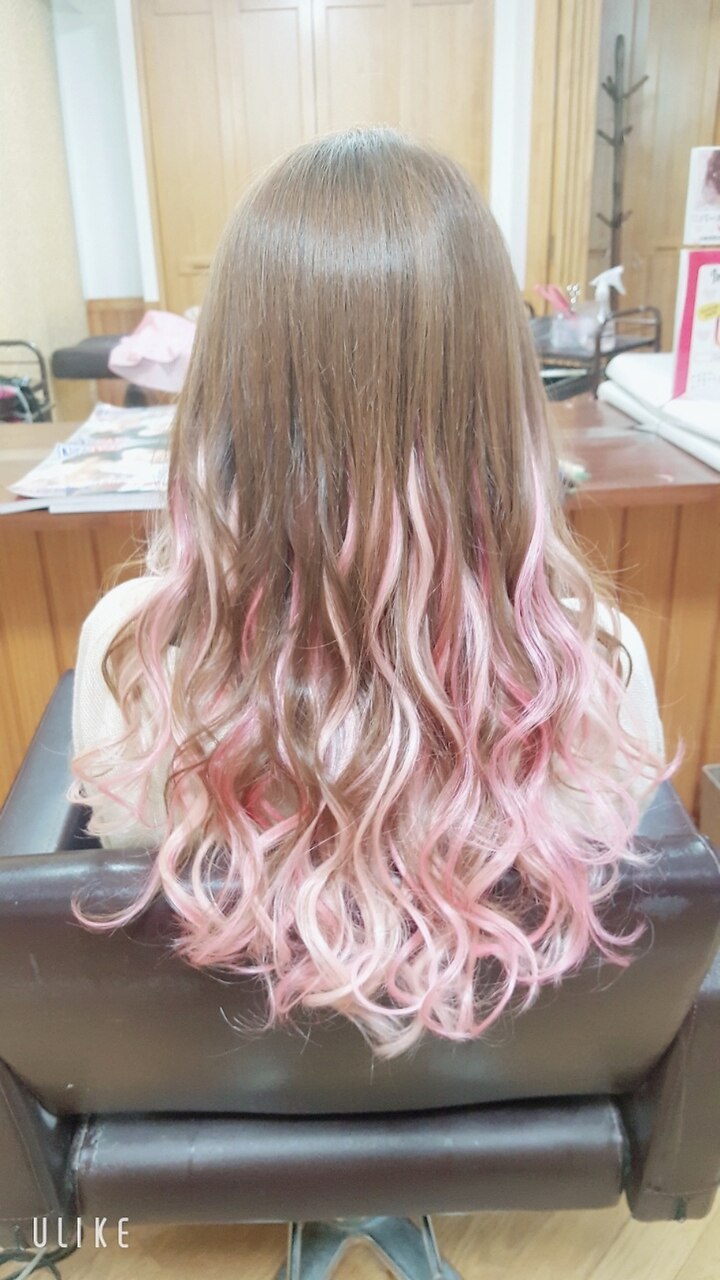 エクステ80g☆ピンクグラデーション(^-^)：L076184939