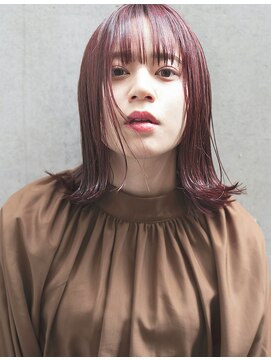 レジュアル(RESSUAL) ピンクカラー ハイトーンカラー ボブウルフ ラベンダーカラー