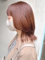 ヘアーメイクオズ(hair make O/S)&nbsp;ヘアメイクオズ&金あゆみ　オレンジベージュ