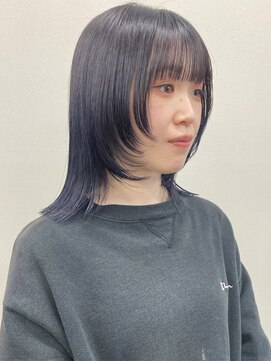 コード 四条河原町駅店(CHORD) 京都　河原町　顔まわりレイヤー　ブルーブラックカラー