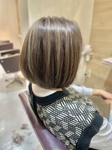 ヘアーリゾート ルアーナ(hair resort LUANA) コントラストハイライトボブ