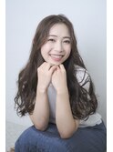 ラベンダーベージュ×ヘルシーウェーブヘア