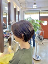 ヘアアーク(HAIR arc)&nbsp;耳かけマッシュショート#パーマ#京成大久保#奏の杜#京成津田沼