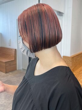 アルバム 渋谷パルコ(ALBUM) ピンクアンブレラカラー_グレージュカラーボブウルフ_ba417161