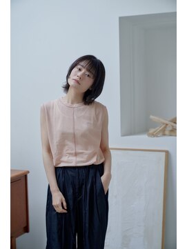 モネ 堀江院(monet) 美フォルムカット、艶カラー、髪質改善