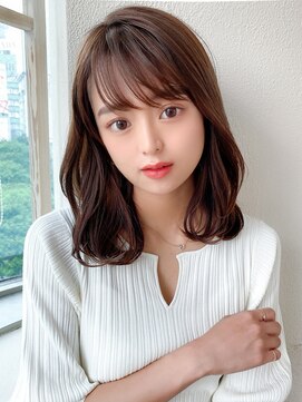 アフロート ディル(AFLOAT D'L) 大人かわいい 2wayバング  グレージュ くびれヘア 髪質改善