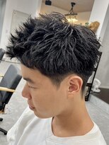 フゥ 宇都宮(FeU)&nbsp;ビジネスショートメンズマッシュツイストパーマツーブロック